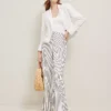 Petite White Wide-Leg Pants - High Waisted Side-Zip Twill Trousers