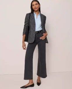 Petite Herringbone Wool Blend Blazer - Tailored Greenwich Jacket -Ann Taylor Store 851587 019341 ALT4