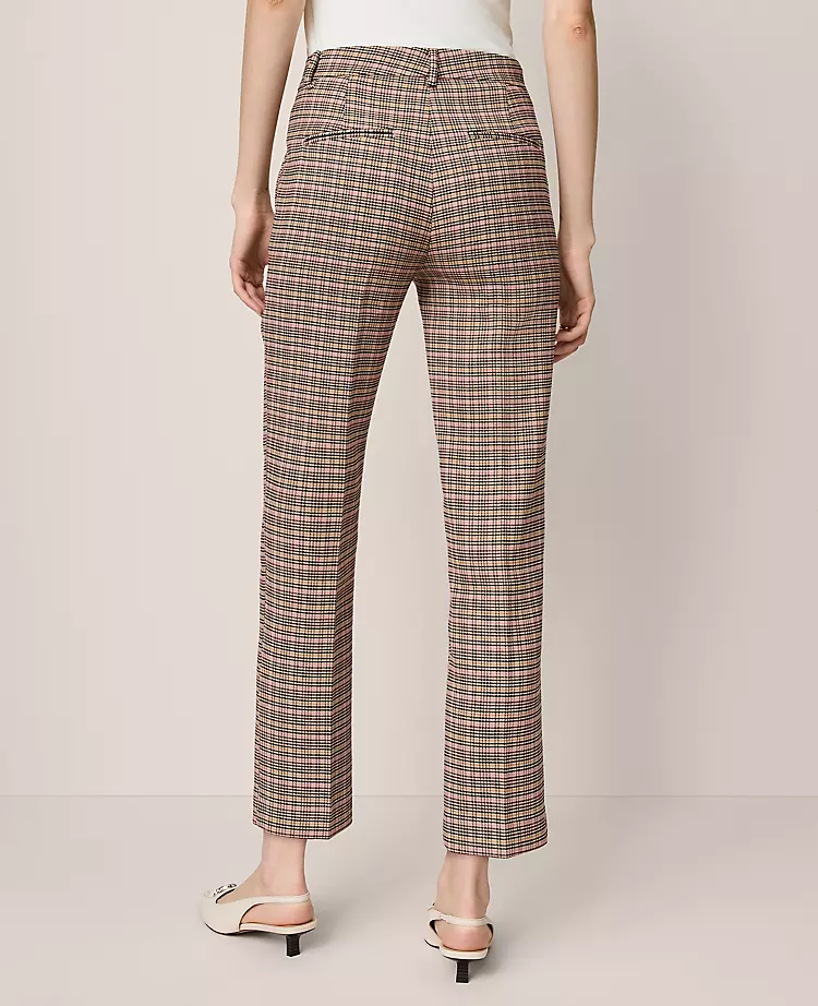 The Eva Ankle Pant In Houndstooth — Curvy Fit Stallion Brown 2 The Eva Ankle Pant In Houndstooth — Curvy Fit Stallion Brown - Image 2