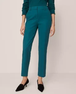 The Eva Ankle Pant — Curvy Fit Deep Atlantic Teal