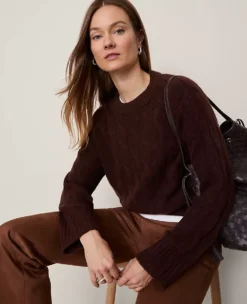 Ann Taylor Petite Weekend Collection Faux Suede Wide-Leg Pant in Rich Bronze 9 Ann Taylor Petite Weekend Collection Faux Suede Wide-Leg Pant in Rich Bronze -Ann Taylor Store 851656 9277 ALT4