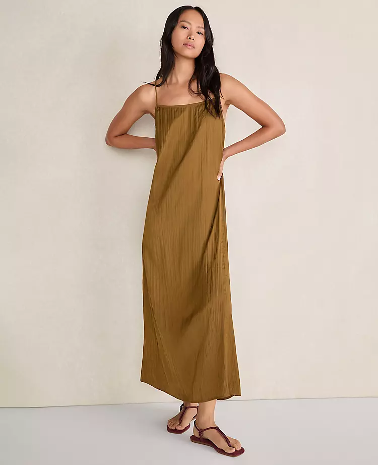Haven Well Within Silky Pleated Maxi Dress - Dried Moss 1 Haven Well Within Silky Pleated Maxi Dress - Dried Moss