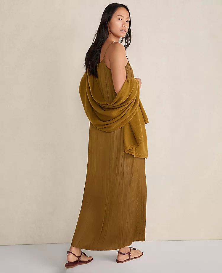 Haven Well Within Silky Pleated Maxi Dress - Dried Moss 5 Haven Well Within Silky Pleated Maxi Dress - Dried Moss - Image 5