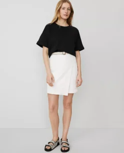 Ann Taylor Petite Weekend Collection Sweatshirt Top - Black -Ann Taylor Store 852392 2222 ALT2