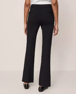 High Waisted Flare Ponte Pants for Women - Tailored Skinny Fit Trousers -Ann Taylor Store 852606 2222 ALT2