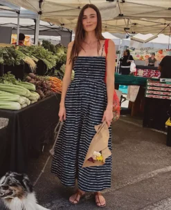 Ann Taylor Petite Weekend Collection Striped Flare Dress -Ann Taylor Store 853116 520046 MKTG2