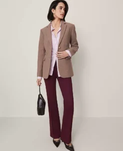 Petite Greenwich Tailored Blazer - Cardamom Heather 7 Petite Greenwich Tailored Blazer - Cardamom Heather -Ann Taylor Store 853394 4139 ALT3