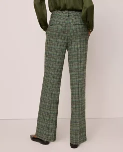 The Jayne Trouser In Houndstooth Muted Moss -Ann Taylor Store 853413 522701 ALT2