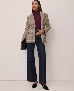 Poised Plum Ribbed Turtleneck Sweater - Softly Fitted Winter Essential -Ann Taylor Store 853426 9536 ALT2