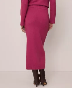 Ann Taylor Petite Weekend Ribbed Sweater Skirt - Strawberry Shortcake 5 Ann Taylor Petite Weekend Ribbed Sweater Skirt - Strawberry Shortcake -Ann Taylor Store 853495 019818 ALT2