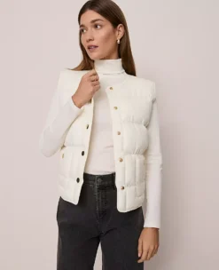Weekend Collection Quilted Vest Winter White