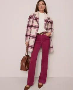 Ann Taylor Petite Weekend Collection Boot Corduroy Pants - Strawberry Shortcake