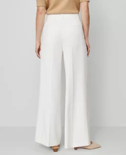 The Modern Wide-Leg Trouser Winter White -Ann Taylor Store 857013 9192 ALT2
