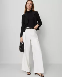 The Modern Wide-Leg Trouser Winter White -Ann Taylor Store 857013 9192 ALT3