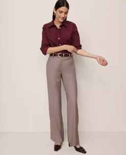 The Jayne Trouser Cardamom Heather -Ann Taylor Store 857079 4139 ALT3