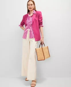 The Belted Blazer Berry Splash 7 The Belted Blazer Berry Splash -Ann Taylor Store 857093 019799 ALT2