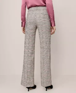 The Jayne Trouser In Plaid Pale Sandalwood -Ann Taylor Store 857177 522577 ALT2