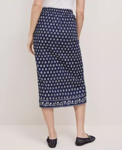 Ann Taylor Petite Petaled Sarong Skirt in Blue - Weekend Collection -Ann Taylor Store 857386 520213 ALT2
