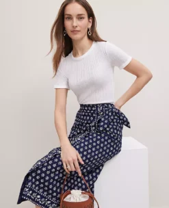 Ann Taylor Petite Petaled Sarong Skirt in Blue - Weekend Collection -Ann Taylor Store 857386 520213 ALT3