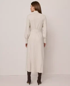 Weekend Collection Ribbed Turtleneck Sweater Dress Pale Sand Heather 5 Weekend Collection Ribbed Turtleneck Sweater Dress Pale Sand Heather -Ann Taylor Store 857496 0272 ALT1