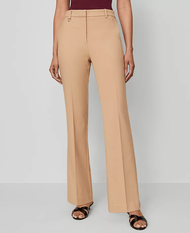 Slim Flare Bi-Stretch Petite Trouser - Flattering Curvy Fit Dress Pants 1 Slim Flare Bi-Stretch Petite Trouser - Flattering Curvy Fit Dress Pants