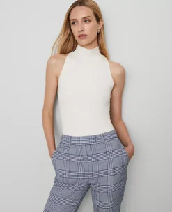 Mock Neck Top Winter White