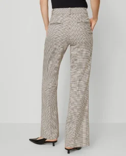 The Jayne Trouser In Houndstooth Cafe Au Lait -Ann Taylor Store 857739 522581 ALT2