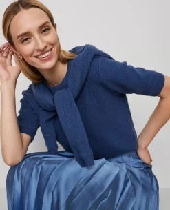 Petite Satin Pleated Midi Skirt in Cool Cascades 9 Petite Satin Pleated Midi Skirt in Cool Cascades -Ann Taylor Store 857745 019815 ALT3