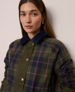 Ann Taylor Petite Weekend Collection Plaid Collared Jacket - Night Safari -Ann Taylor Store 857853 522852 ALT2