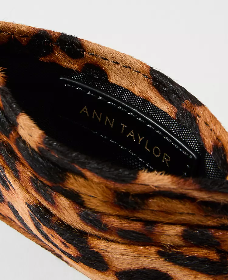 Animal Print Calf Hair Card Case - Slim & Compact Card Holder 2 Animal Print Calf Hair Card Case - Slim & Compact Card Holder - Image 2