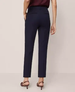 Petite Slim Fit Ankle Pants - Night Sky Blue Tailored Trousers -Ann Taylor Store 857926 1362 ALT2