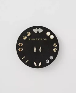 Elegant Goldtone Stud Earring Set for Daily Wear