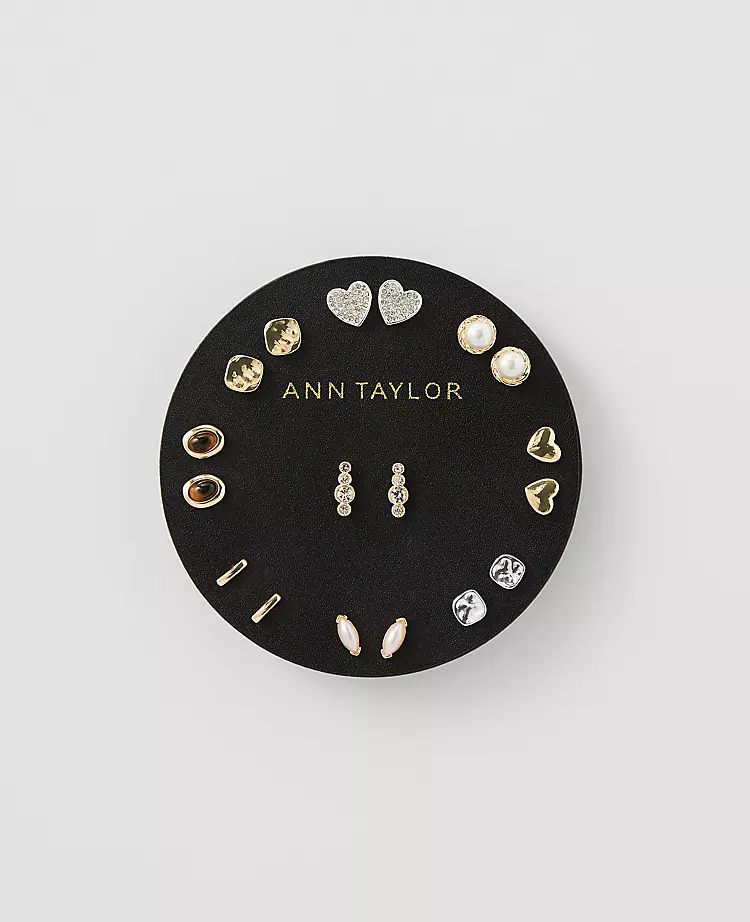 Elegant Goldtone Stud Earring Set for Daily Wear 1 Elegant Goldtone Stud Earring Set for Daily Wear