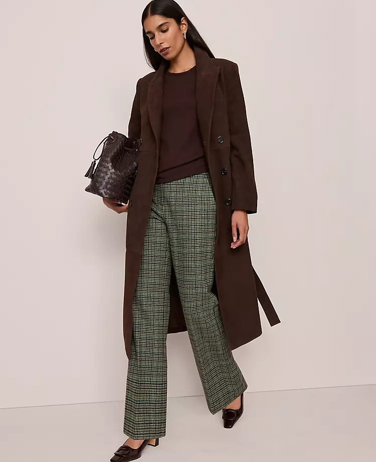 Studio Collection Suede Trench Coat Pure Chocolate 5 Studio Collection Suede Trench Coat Pure Chocolate - Image 5