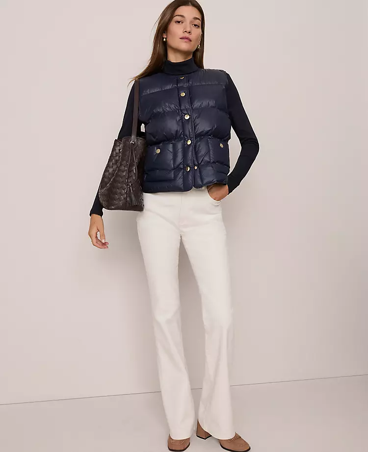 Ann Taylor Weekend Collection Boot Cut Corduroy Pants in Winter White 1 Ann Taylor Weekend Collection Boot Cut Corduroy Pants in Winter White