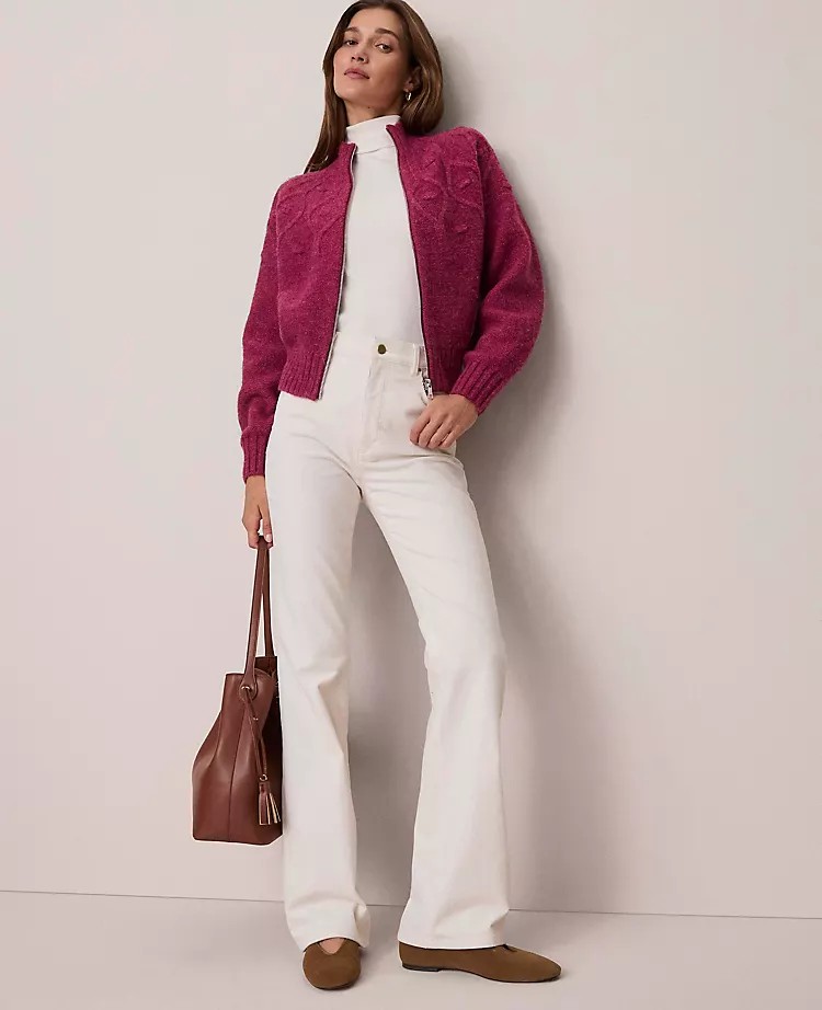 Ann Taylor Weekend Collection Boot Cut Corduroy Pants in Winter White 5 Ann Taylor Weekend Collection Boot Cut Corduroy Pants in Winter White - Image 5