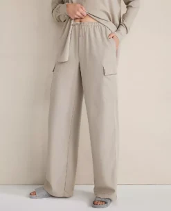 Haven Well Within Drapey Modal Cargo Pants in Blue Fog